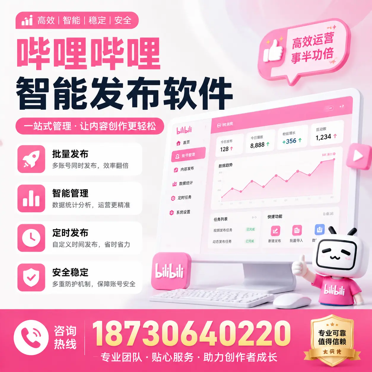 如何评估哔哩哔哩智能发布软件的ROI?三沙 企业必读